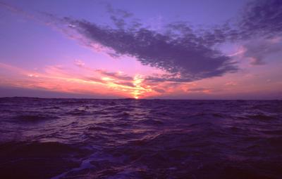 [sōlis occāsus, Marī Atlanticō]